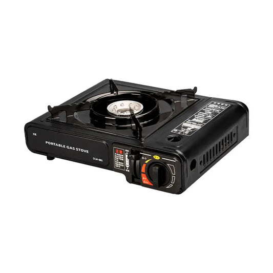 Estufa de gas premium, estufa de camping para uso exterior sin cartuchos