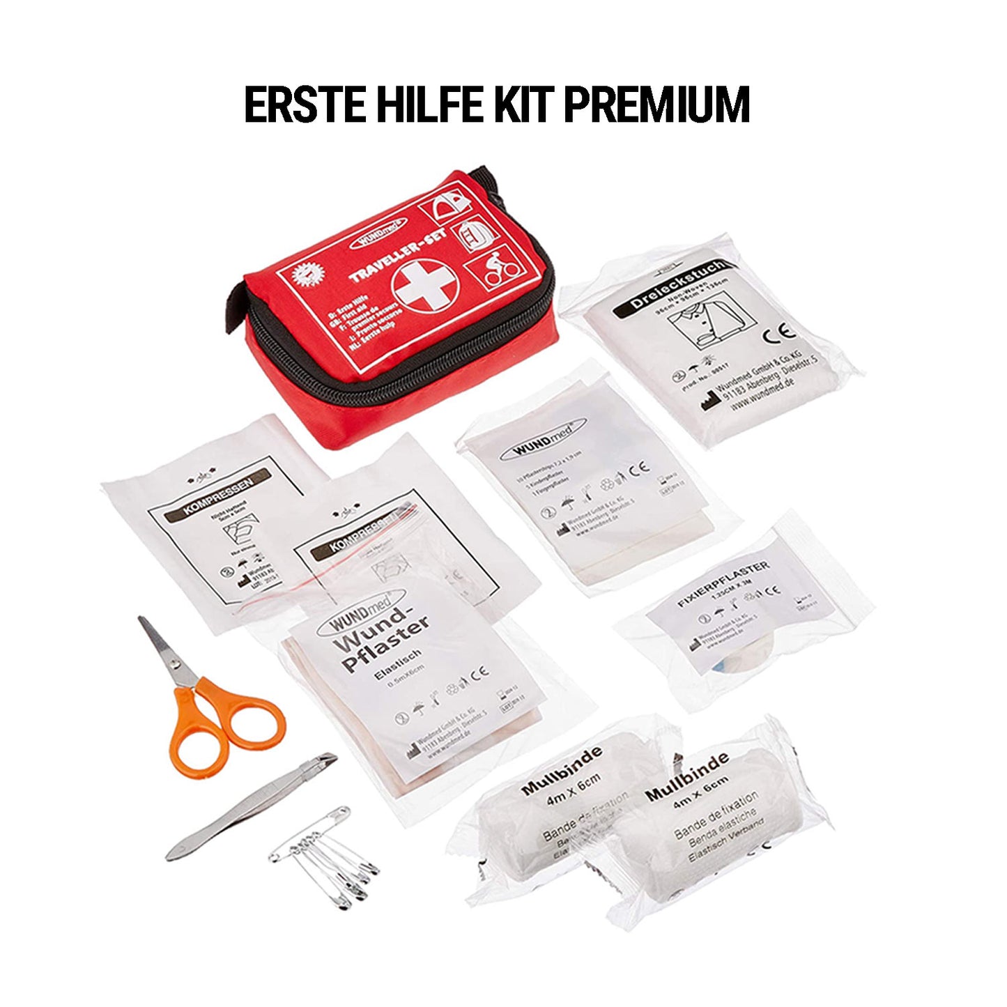 Emergency Backpack Premium - Kit completo de supervivencia con radio solar