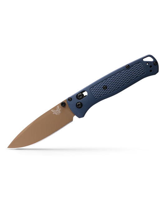 Benchmade 535FE-05 BUGOUT, Crater Blue Grivory, navaja Axis EDC