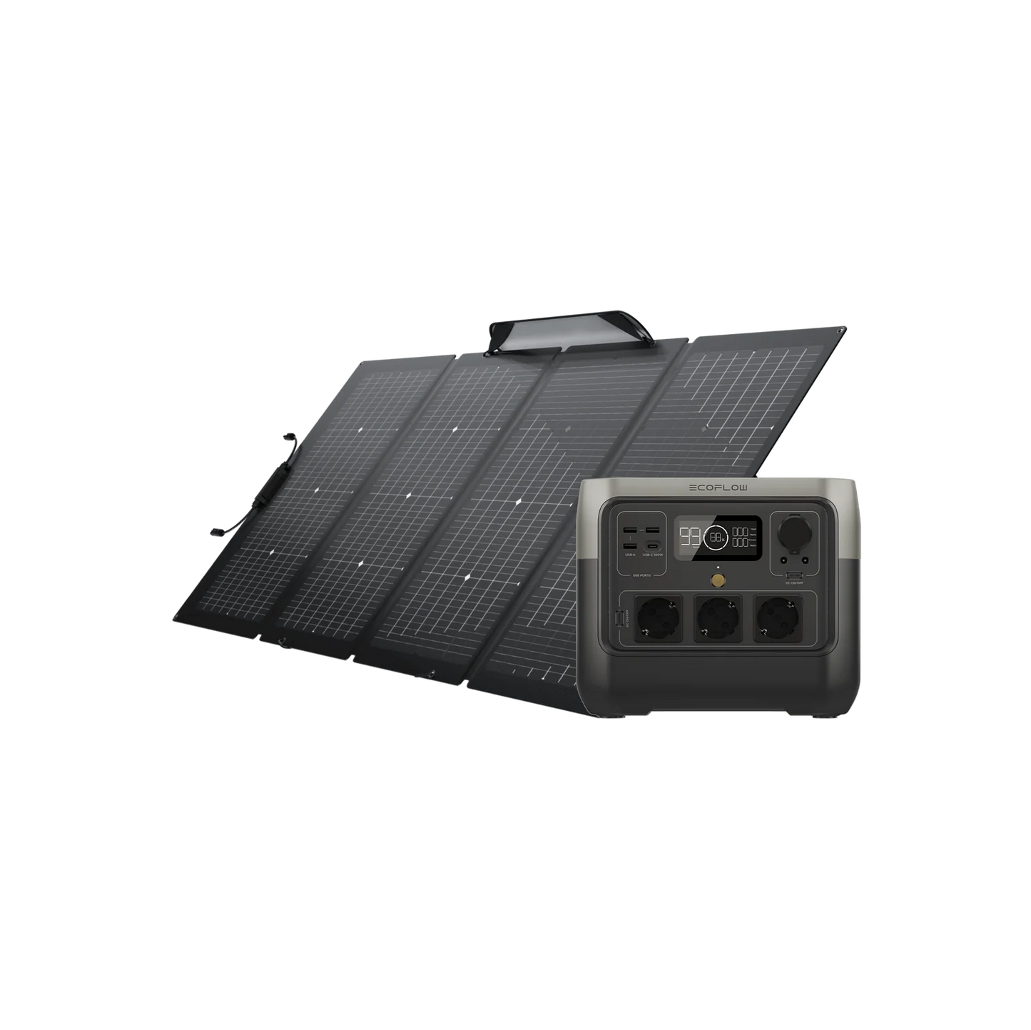 Panel solar portátil EcoFlow RIVER 2 Pro + 220W