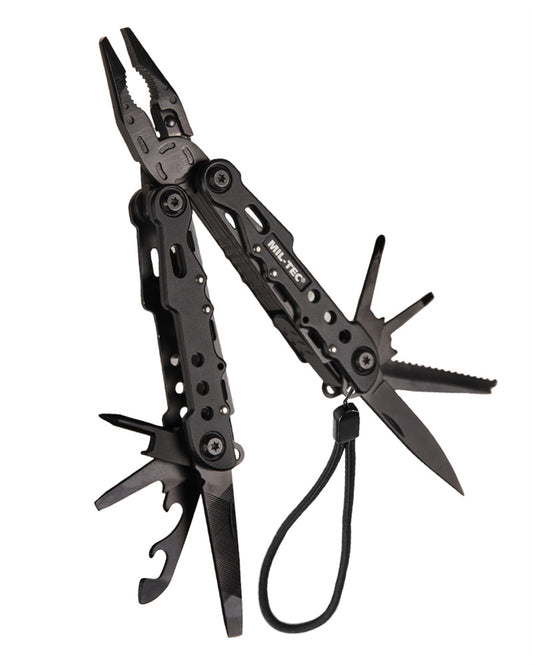 Premium multi herramienta alicates cuchillo sierra abrebotellas herramienta plegable con estuche