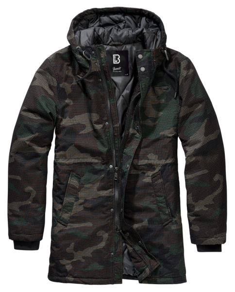 parka de camuflaje de rejilla