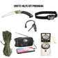 Emergency Backpack Premium Extended (doble ración de comida) - Kit de supervivencia completo con radio solar
