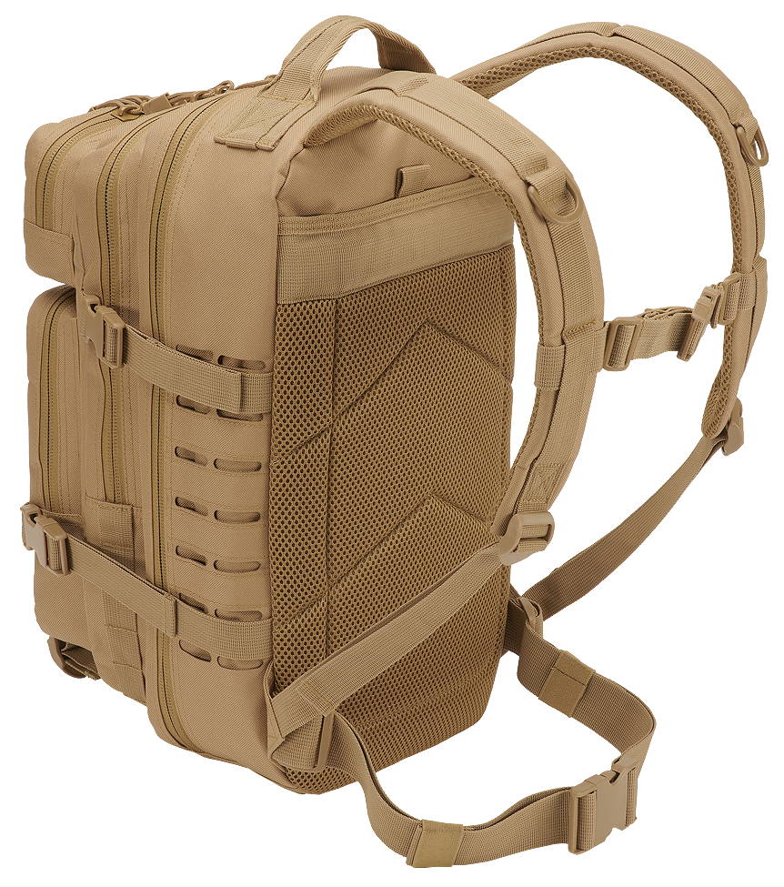 Mochila Molle US Combat Backpack Sand Tactical Lasercut PATCH mediano