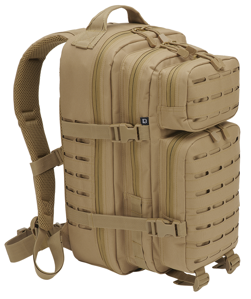 Mochila Molle US Combat Backpack Sand Tactical Lasercut PATCH mediano