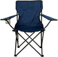 Nexos juego de 2 sillas de pesca silla de pesca silla plegable silla de camping silla plegable con reposabrazos y portavasos práctica robusta azul claro