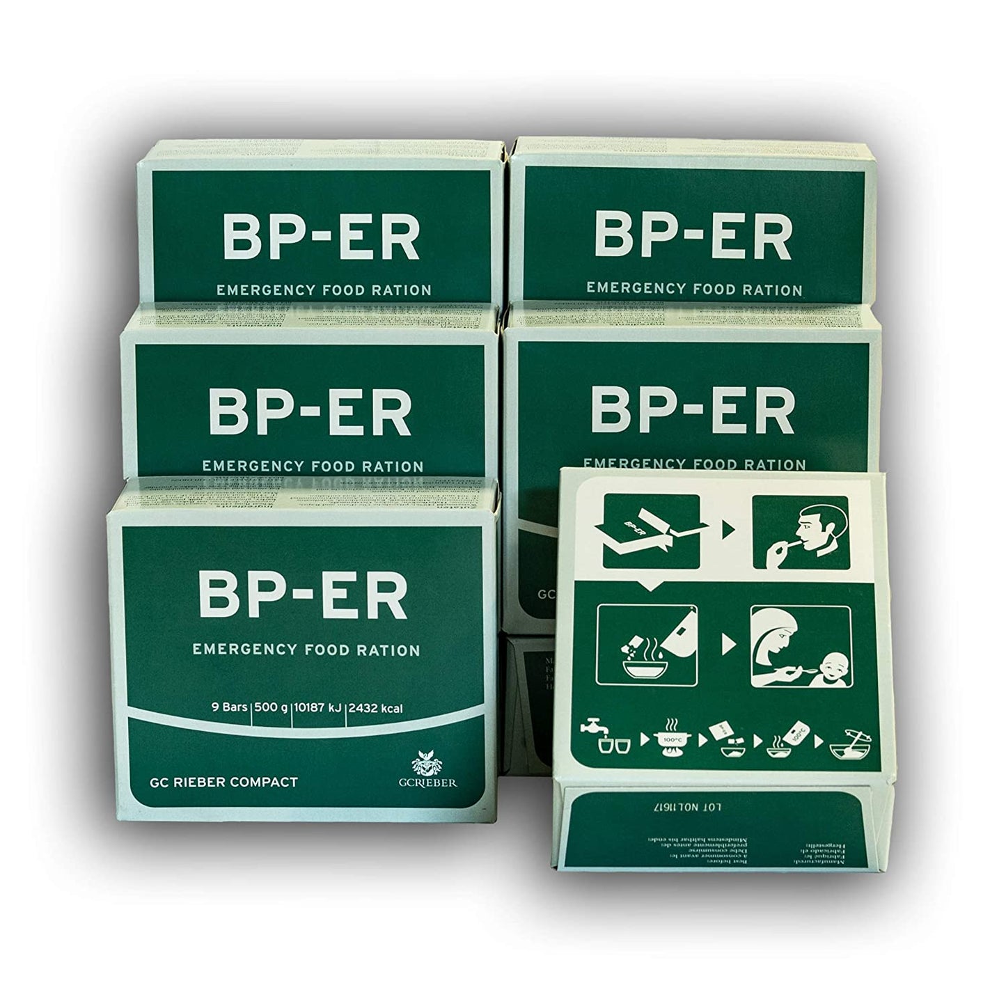 Ración de emergencia BP-ER 28 días aproximadamente 60000kcal - Alimento de emergencia compacto, duradero y ligero BP-ER