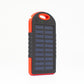 Banco de energía solar Panel solar premium con banco de energía, lámpara y 2 salidas USB: carga directamente con el sol para energía de emergencia