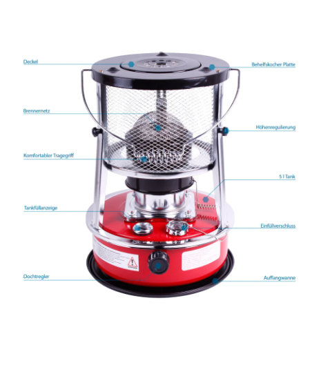 Calefacción de petróleo - 2,5 Kw - calefacción móvil para un calor agradable