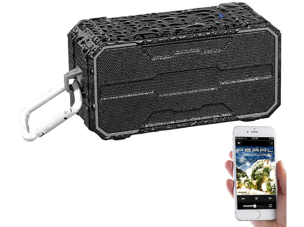 Altavoz - radio de emergencia - caja de emergencia - caja de Bluetooth - caja de altavoz - reproductor de MP3 - radio móvil/caja de música móvil - altavoz/sistema manos libres/función manos libres - impermeable/resistente a la intemperie