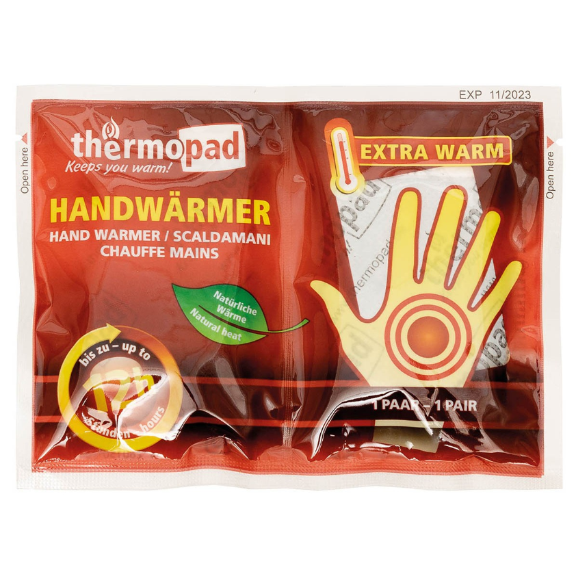 Calentador de manos - almohadilla térmica/thermopad de un solo uso - calor de emergencia