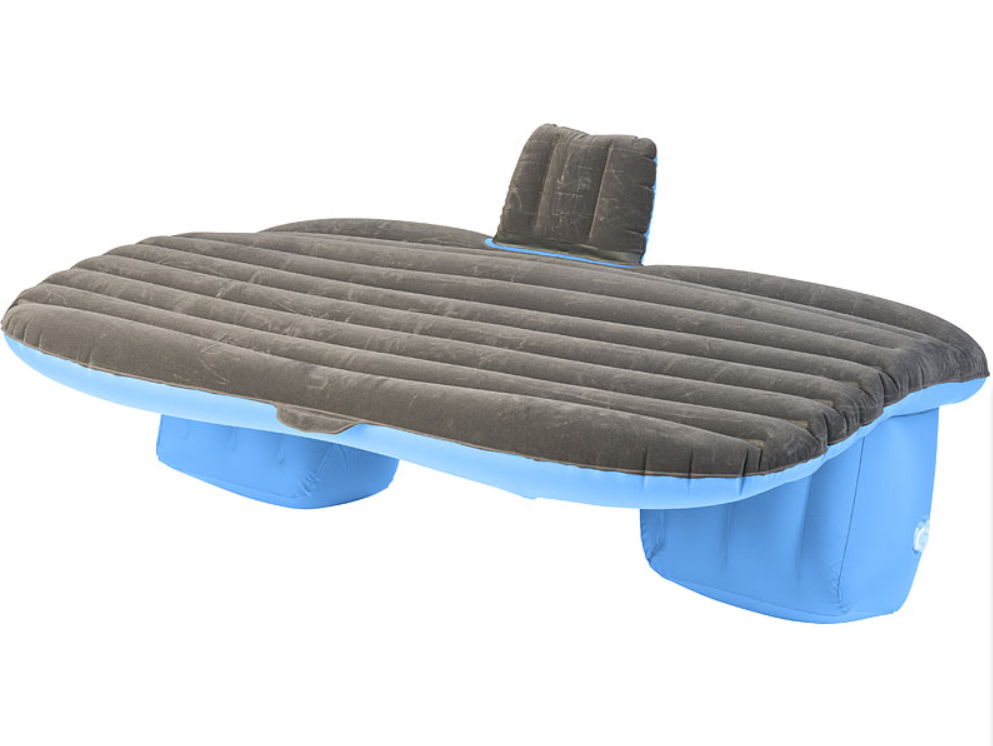 Matratze für den Autorücksitz mit Kissen und Fußraumstütze/Outdoor Sofa - aufblasbares Luftbett - Notmatratze - Notschlafplatz - Schlafgelegenheit - KFZ-Matratze -