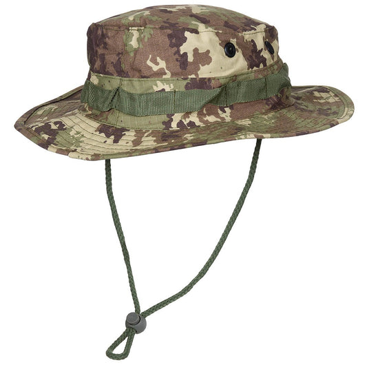 Boonie táctico - Gorro Bush, correa para la barbilla Forest Camo 2